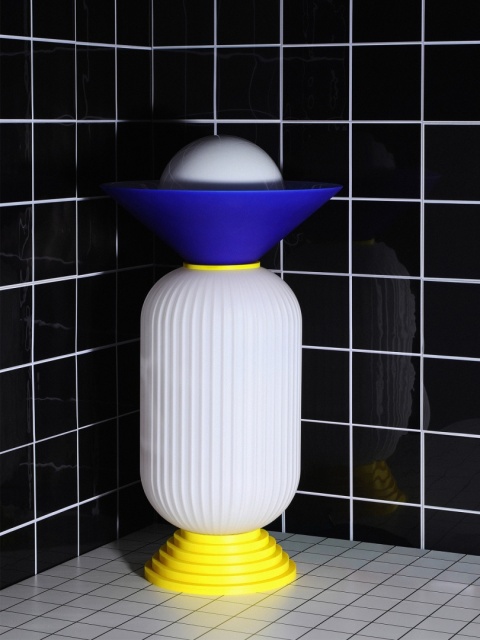 Lampa dekoracyjna ARCA IV stojąca artystyczna biała