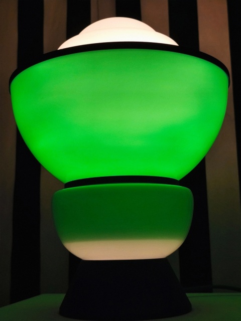 Lampa dekoracyjna BACCA stojąca artystyczna zielona