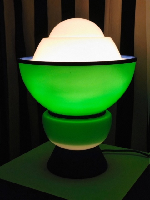 Lampa dekoracyjna BACCA stojąca artystyczna zielona