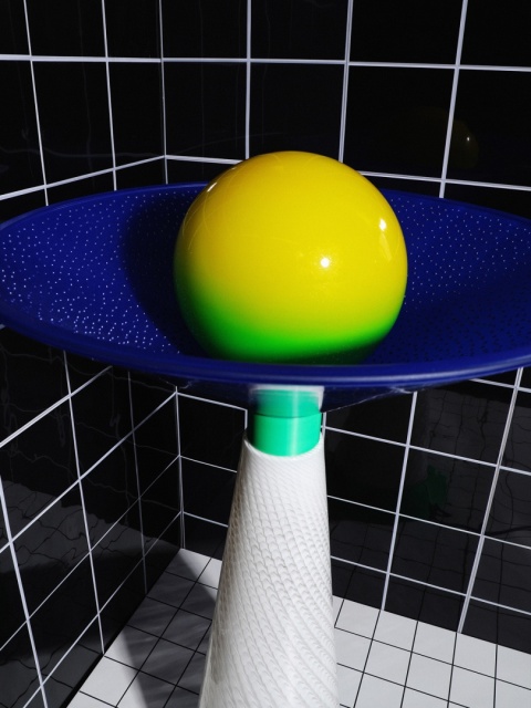 Lampa dekoracyjna ARCA I stojąca artystyczna kolorowa