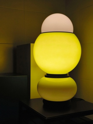Lampa dekoracyjna GRANDA stojąca artystyczna zielona