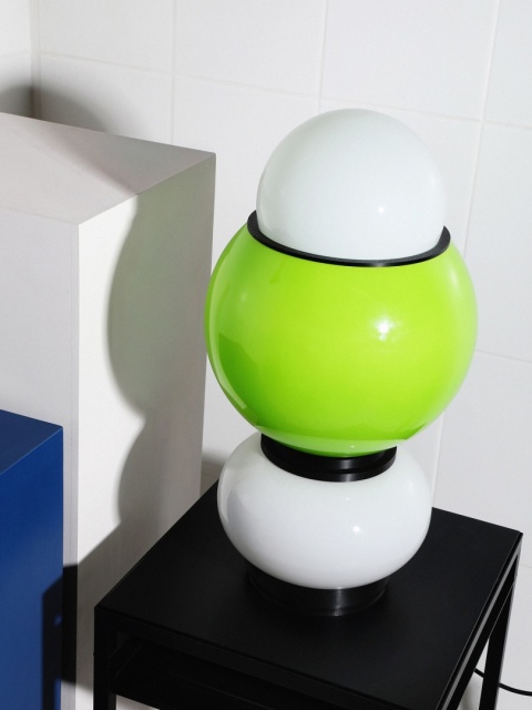 Lampa dekoracyjna GRANDA stojąca artystyczna zielona
