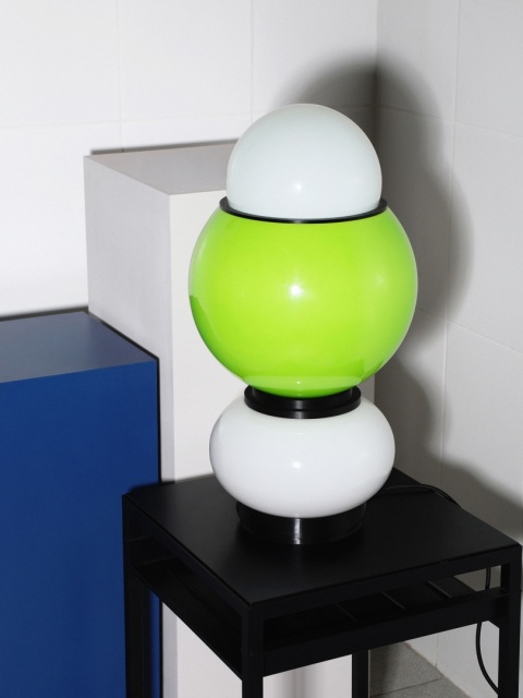 Lampa dekoracyjna GRANDA stojąca artystyczna zielona