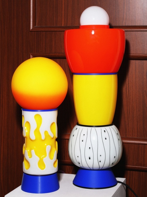 Lampa dekoracyjna TOTA VI stojąca artystyczna kolorowa