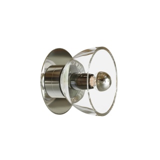 Lampa ścienna AVOCADO kinkiet szklany wall stal