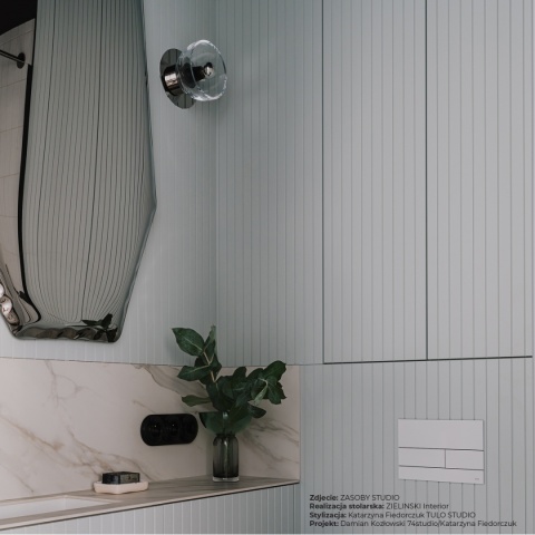 Lampa ścienna AVOCADO kinkiet szklany wall stal