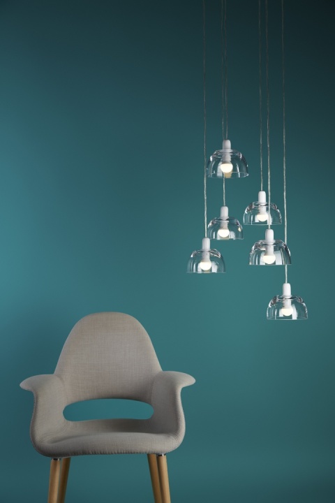Lampa wisząca szklana AVOCADO biała