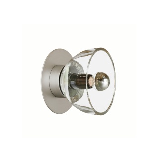 Lampa ścienna AVOCADO kinkiet szklany wall stal szkiełkowana
