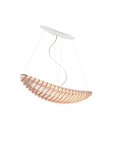 Lampa wisząca ZEPPELIN ze sklejki LED S90 nowoczesna biała