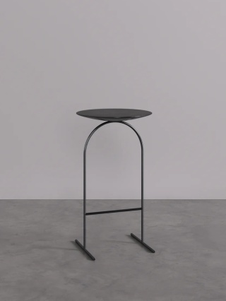 Stolik pomocniczy RAW 30 cm nowoczesny patynowy metal