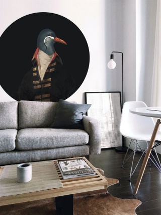 Tapeta okrągła dots PINGWIN 115 cm mural