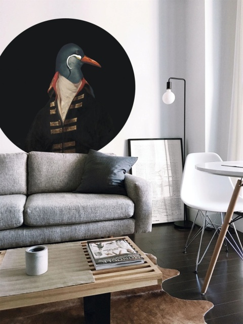 Tapeta okrągła dots PINGWIN 115 cm mural