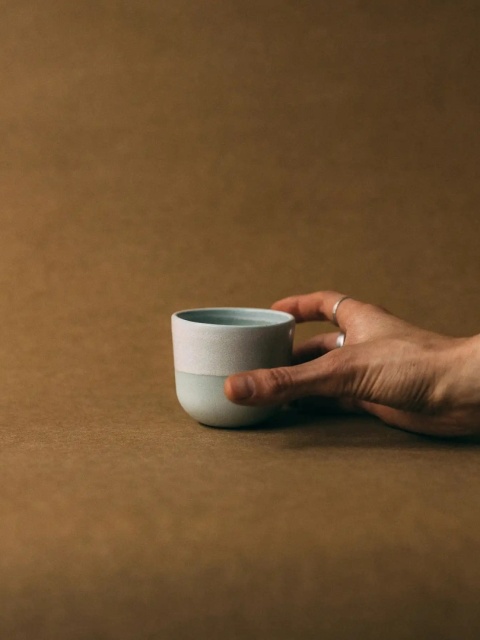 Czarka ceramiczna FIGA 100 ml szkliwiona porcelana do kuchni