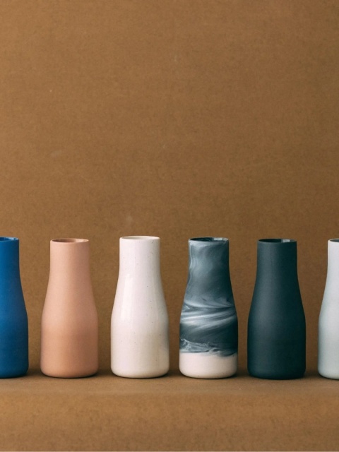 Karafka ceramiczna TAP 1 l elegancki dzbanek do napojów lub wazon dekoracyjny