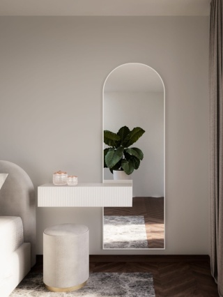 Lustro Tiny Border PASTILLE CUT do łazienki przedpokoju eleganckie z ramą