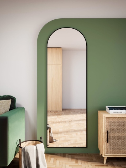 Lustro Tiny Border PASTILLE CUT do łazienki przedpokoju eleganckie z ramą