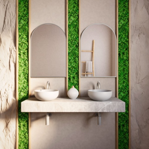 Lustro Tiny Border PASTILLE CUT do łazienki przedpokoju eleganckie z ramą