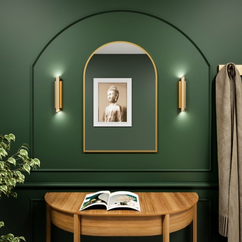 Lustro Tiny Border PASTILLE CUT do łazienki przedpokoju eleganckie z ramą