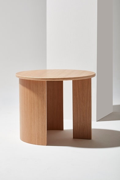 Stolik kawowy GIRO Big 40 x 55 cm elegancki do salonu jasny