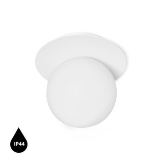 Lampa ścienna BORRA A biała do łazienki, korytarza lub eleganckiej strefy przy lustrze