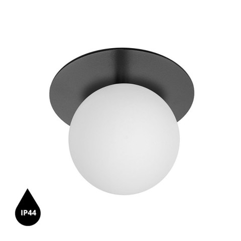 Lampa ścienna BORRA A czarna do łazienki, korytarza lub eleganckiej strefy przy lustrze