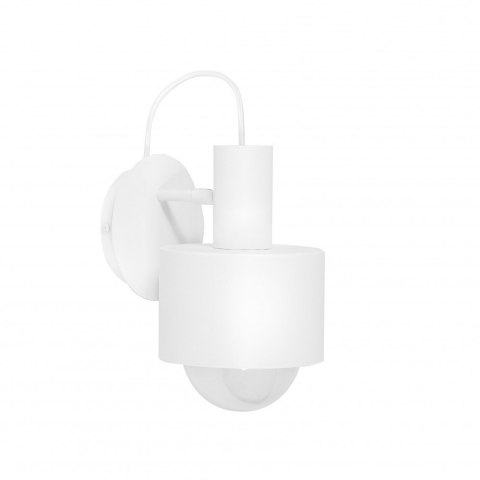 Lampa ścienna ENKEL W biała regulowana do salonu, korytarza lub sypialni