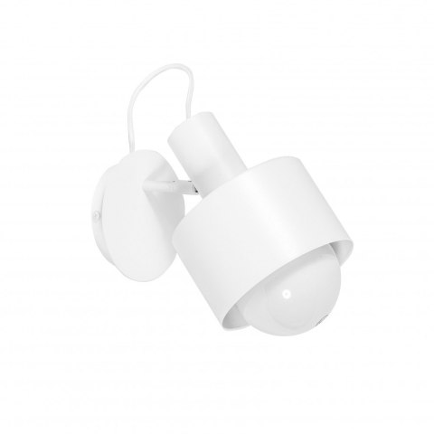 Lampa ścienna ENKEL W biała regulowana do salonu, korytarza lub sypialni