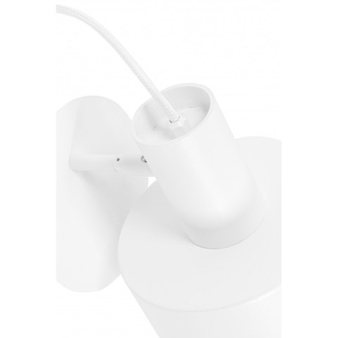 Lampa ścienna ENKEL W biała regulowana do salonu, korytarza lub sypialni