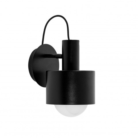 Lampa ścienna ENKEL W czarna regulowana do salonu, korytarza lub sypialni