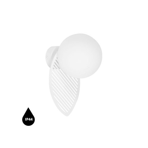 Lampa ścienna FYLLO B biała do łazienki, korytarza lub eleganckiej strefy przy lustrze