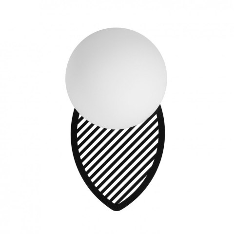 Lampa ścienna FYLLO B czarna do łazienki, korytarza lub eleganckiej strefy przy lustrze