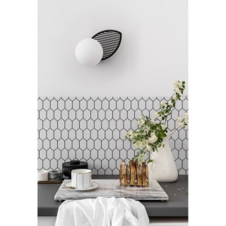 Lampa ścienna FYLLO B czarna do salonu, korytarza lub sypialni