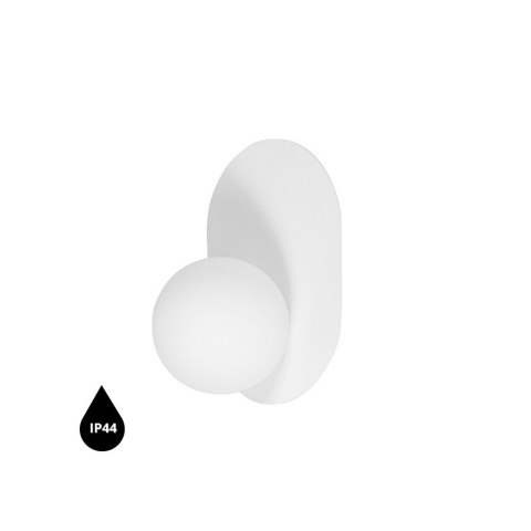 Lampa ścienna HANEA biała do łazienki, korytarza lub eleganckiej strefy przy lustrze