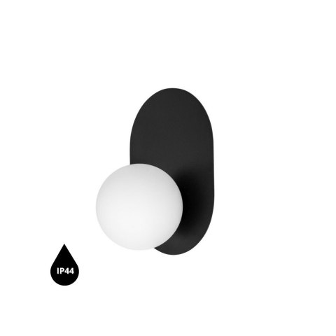 Lampa ścienna HANEA czarna do łazienki, korytarza lub eleganckiej strefy przy lustrze