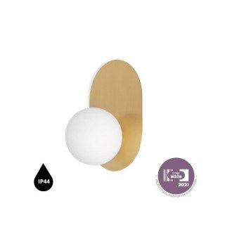 Lampa ścienna HANEA mosiądz szczotkowany do łazienki, korytarza lub eleganckiej strefy przy lustrze