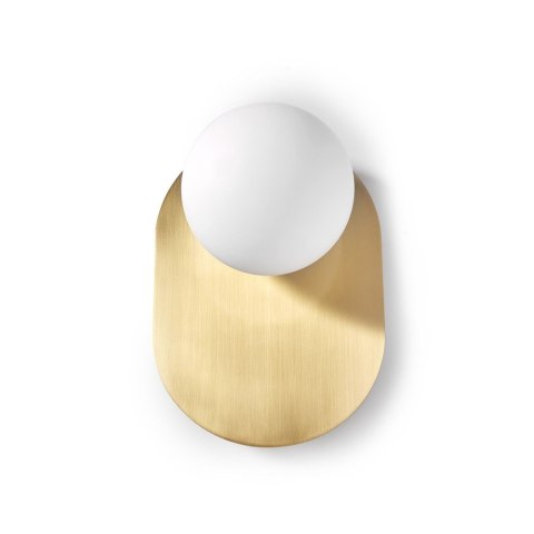 Lampa ścienna HANEA mosiądz szczotkowany do łazienki, korytarza lub eleganckiej strefy przy lustrze