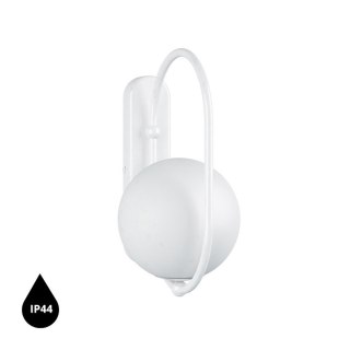 Lampa ścienna KOBAN D biała do łazienki, korytarza lub eleganckiej strefy przy lustrze