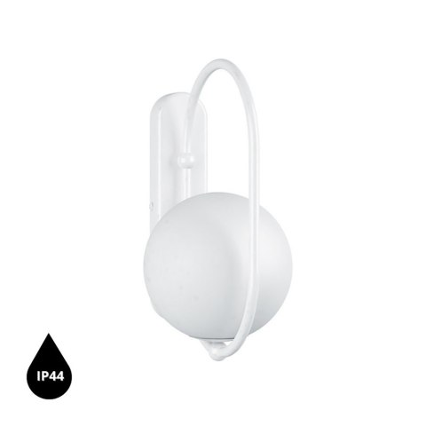 Lampa ścienna KOBAN D biała do łazienki, korytarza lub eleganckiej strefy przy lustrze