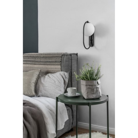 Lampa ścienna KOBAN D czarna do łazienki, korytarza lub eleganckiej strefy przy lustrze