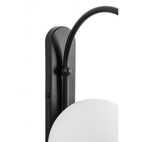 Lampa ścienna KOBAN D czarna do łazienki, korytarza lub eleganckiej strefy przy lustrze