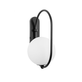 Lampa ścienna KOBAN D czarna do salonu, korytarza lub sypialni