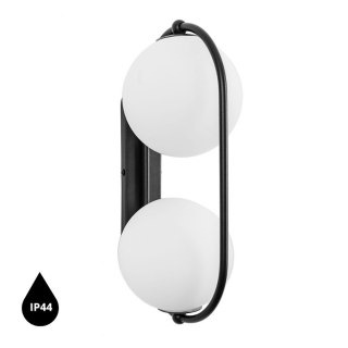 Lampa ścienna KOBAN E czarna do łazienki, korytarza lub eleganckiej strefy przy lustrze