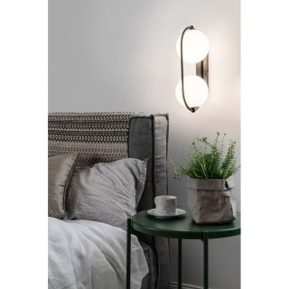 Lampa ścienna KOBAN E czarna do łazienki, korytarza lub eleganckiej strefy przy lustrze