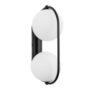 Lampa ścienna KOBAN E czarna do salonu, korytarza lub sypialni