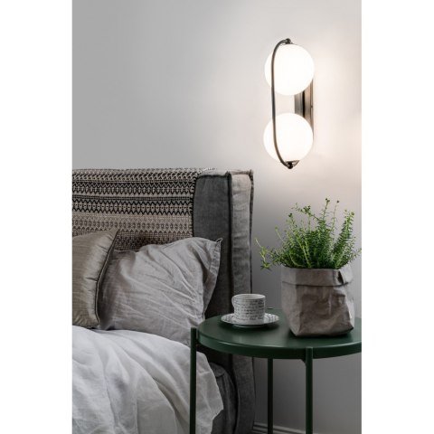 Lampa ścienna KOBAN E czarna do salonu, korytarza lub sypialni