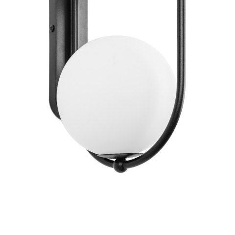 Lampa ścienna KOBAN E czarna do salonu, korytarza lub sypialni