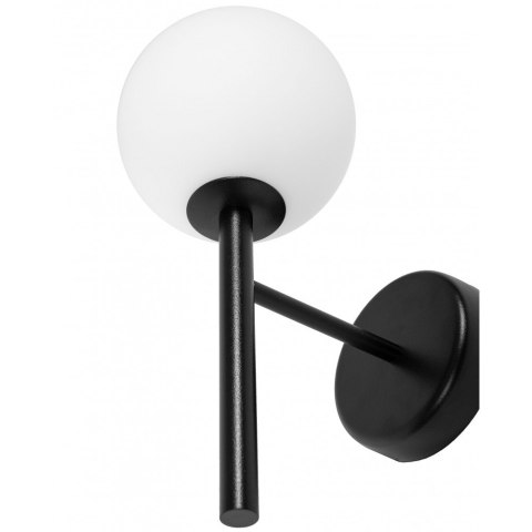 Lampa ścienna KOP A czarna do łazienki, korytarza lub eleganckiej strefy przy lustrze