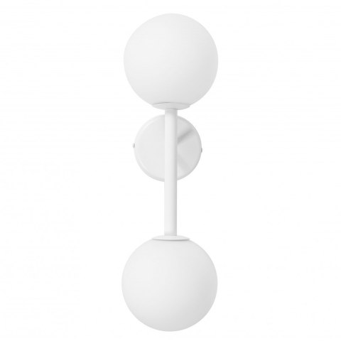 Lampa ścienna KOP B biała do łazienki, korytarza lub eleganckiej strefy przy lustrze