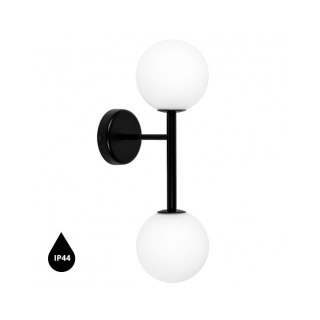 Lampa ścienna KOP B czarna do łazienki, korytarza lub eleganckiej strefy przy lustrze