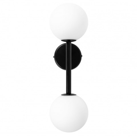 Lampa ścienna KOP B czarna do łazienki, korytarza lub eleganckiej strefy przy lustrze